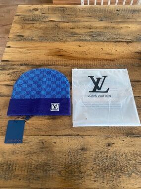 Brand new blue Lv beanie
